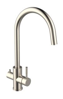 Смеситель для кухни Agger Zest A0700733 с каналом питьевой воды, никель