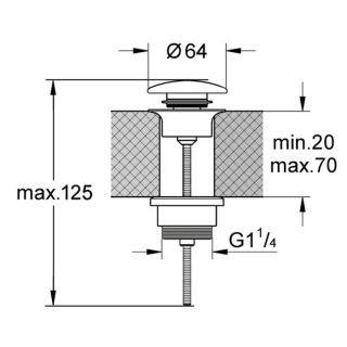 Донный клапан Kerasan Nolita 923330 Bianco matt
