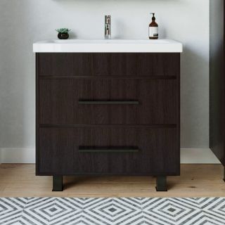 Тумба под раковину Бриклаер Чили 4627125415111 80 см венге