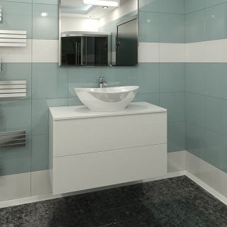 Тумба с раковиной Orange Otto Ot-100TuMDF+G56 белый