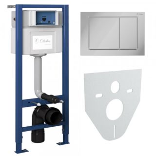 Комплект Delice Nimb 4 в 1: инсталляция крепления клавиша смыва Nimb шумоизоляция DLR 000002