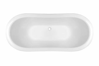 Ванна из литьевого мрамора Эстет Бостон ФР-00001046 с литым подиумом 180x74см белый