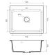 Мойка кухонная Reflexion Optima 52-SD RX0952SD песочный