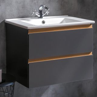 Тумба под раковину Armadi Art Capolda 65см антрацит 849-065-A