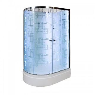 Душевая кабина Deto ЕМ2712 R N LED 120х80х210 см