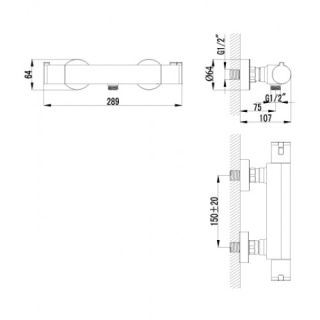 Смеситель для душа Lemark Yeti (LM7833C)