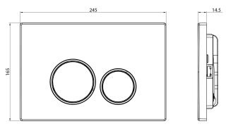 Клавиша смыва Charus Spazio FP.330.14.01 белый глянцевый