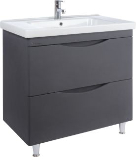 Тумба под раковину Bellezza Санриса 80см серебро 00000010191