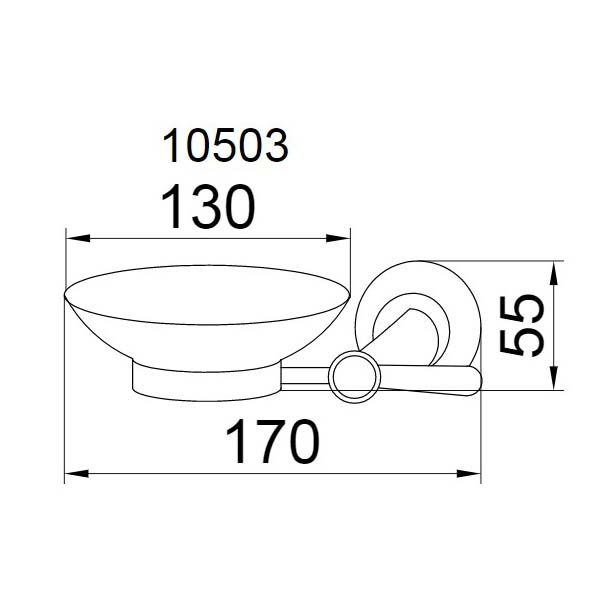 Мыльница Boheme Chiaro золото 10503