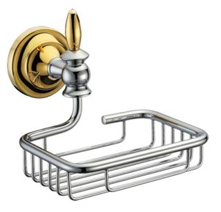 Мыльница Melana MLN-820012 хром/золото