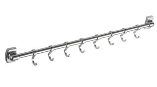 Планка с крючками для полотенец Haiba HB209-8 хром