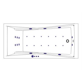 Гидромассажная ванна WHITECROSS Palace 0104.180080.100.ULTRA.WH 180x80 см Ultra белый