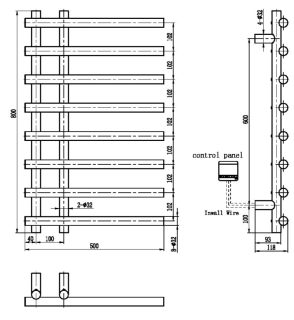 Электрический полотенцесушитель Boheme Uno 722-MG матовое золото