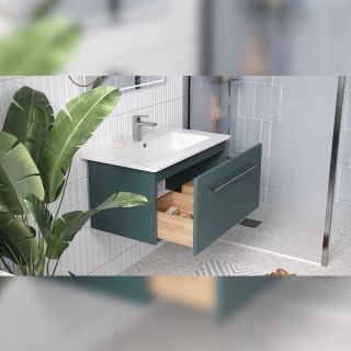 Тумба под раковину подвесная Velvex Posse tp.POS.OSK.85.1Y верде, 85 см