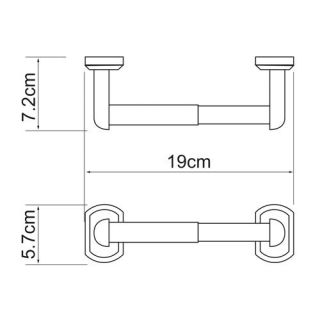 Wasserkraft Oder K-3022 Держатель туалетной бумаги