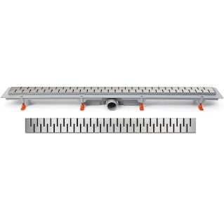 Душевой лоток Veconi Medium 750 V750M с решеткой Хром глянцевый