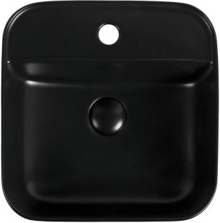 Раковина накладная Aquanet City-2-MB 273669 40 см чёрный матовый