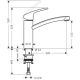 Смеситель Hansgrohe Focus 31806800 для кухни