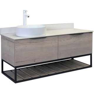 Тумба с раковиной Comforty Порто 00-00008905 120 см Дуб дымчатый
