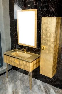 Зеркало с подсветкой Armadi Art Dolce 567-Foil 70 см поталь