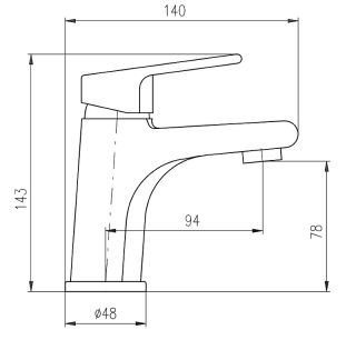 Смеситель для раковины Rav Slezak Colorado CO126.5CMATC Черный
