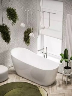 Акриловая ванна Sancos Perla FB06 170x72см белый