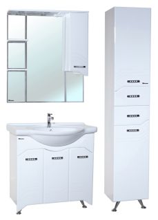 Тумба под раковину Bellezza Дрея 85см белый 00000010102