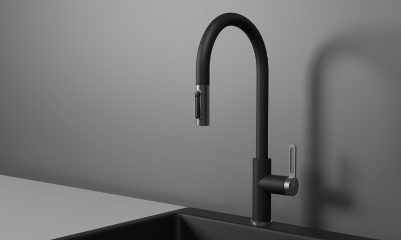 Смеситель для кухни Granula 8168, ШВАРЦ Шварц