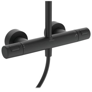 Душевая стойка Ideal Standard Ceratherm T25 с термостатом чёрный матовый BC748XG