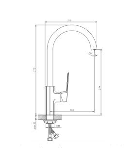 Смеситель для кухни Koller Pool Grace GR0500