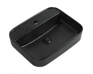 Раковина накладная Aquanet Soul-2-MB 273670 50 см чёрный матовый