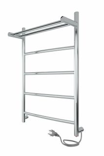 Полотенцесушитель электрический Indigo Arc LCAE60-50PR с полкой 60x50 см хром