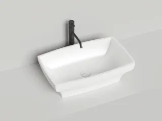 Накладная раковина Salini Gloria 04 S-Stone 1102204M 60см белый матовый