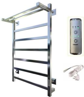 Электрический полотенцесушитель Тругор Пэк 20кв П с полкой 80x50см хром Пэк20квП/8050