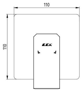 Смеситель для душа E.C.A. Tiera 102167105EX-K хром