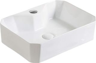 Раковина накладная SantiLine SL-1083 50см белый