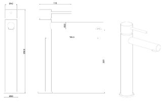 Смеситель для раковины Allen Brau Glority 5.51002-00 Хром
