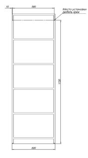 Шкаф пенал Allen Brau Liberty 60 1.33006.60 Медь браш