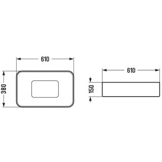 Раковина-чаша WeltWasser Elbach 78575-60 GL-WT 60 10000008698 Белая глянцевая