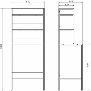 Шкаф Comforty Порто 00-00011164 Бетон светлый 65 см