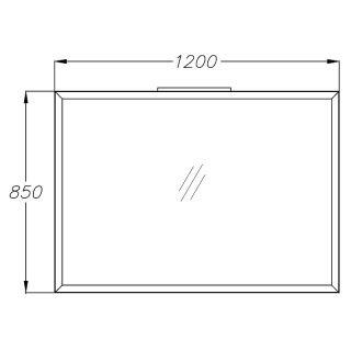 Зеркало Opadiris Рубинно 120 00-00006475