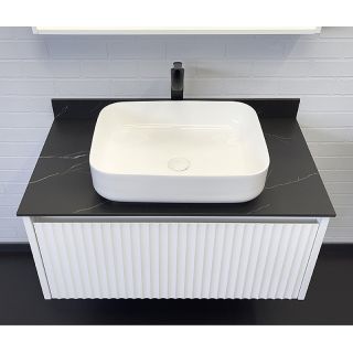 Тумба с раковиной Comforty Марсель 00-00013795 90 см Белая матовая