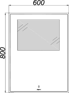 Зеркало с подсветкой Aqwella UM 60см UM0206