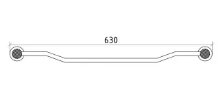 Полотенцедержатель Boheme Royal Cristal 10922-BR-B бронза/чёрный
