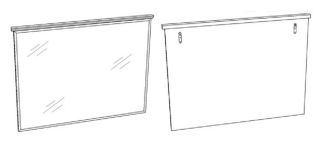 Зеркало Corozo Таормина 85см белый SD-00001109