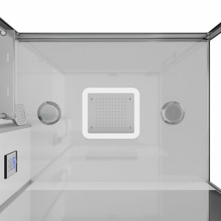 Душевая кабина Black and White Galaxy G8890 160х85 889000 с паром без гидромассажа