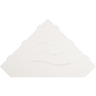 Металлическая полка RGW MT-03W 49279903-01 угловая Белая