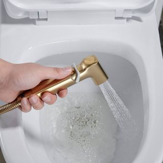 Гигиенический душ со смесителем Shevanik S9905G золотой сатин