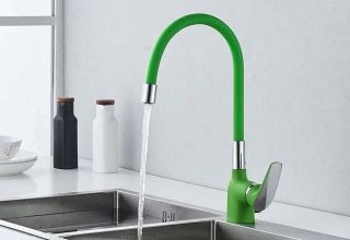 Смеситель для кухни Shevanik S443-5 зелёный