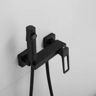 Гигиенический душ со смесителем Shevanik S6805H-1 чёрный